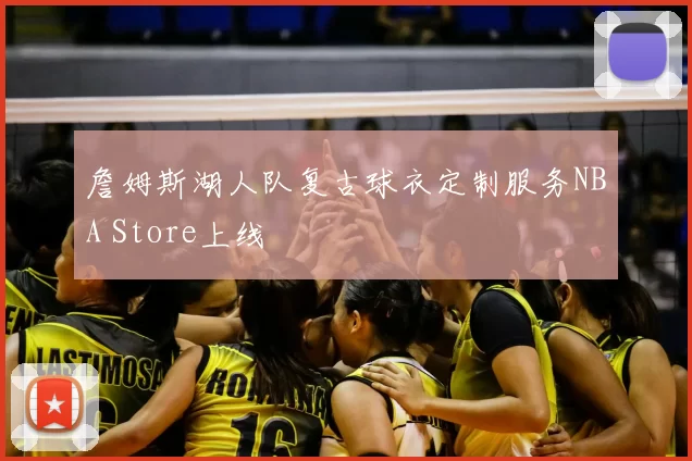 詹姆斯湖人队复古球衣定制服务NBA Store上线